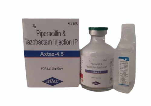 Piperacillin And Tazobactam Injection IP - Medical Grade Liquid Form, Prescription Required for Hospital and Clinic Use