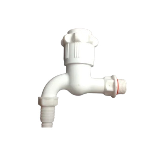 Polo Bib Cock - ABS PVC, Glossy Finish, White Black Yellow, Hot Cold Water Use