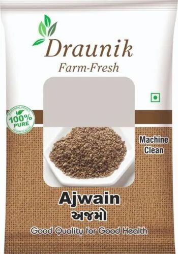 Ajwain Packaging Pouch - Plastic Material | Printed Pattern, Ideal for Secure and Versatile Packaging Solutions