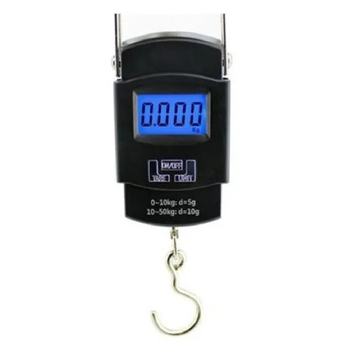 Aliston Hanging Weighing Scale - PVC Body, Stainless Steel Hook | Digital Monitor Display, Night Vision Backlight, Accurate to 10 gm, 50Kg Capacity