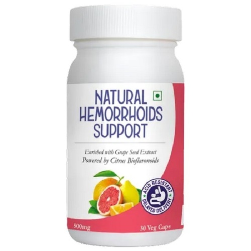Ayurvedic Natural Hemorrhoids Support Capsules - Medicine Grade With Prescription Only | Natural Herbal Formulation, Dosage Guidelines As Per Prescription