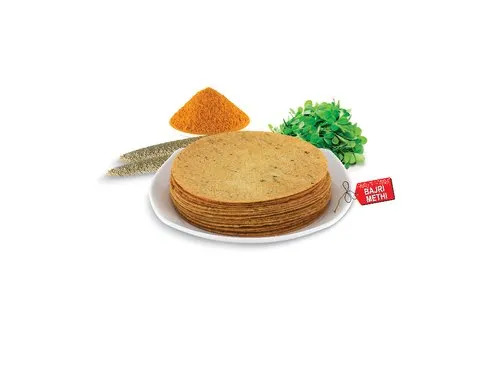 Bajri Methi Khakhra - Vegetarian Crispy Snack, Sweet & Salty Taste | Flavor-Packed Methi, Traditional Recipe from India