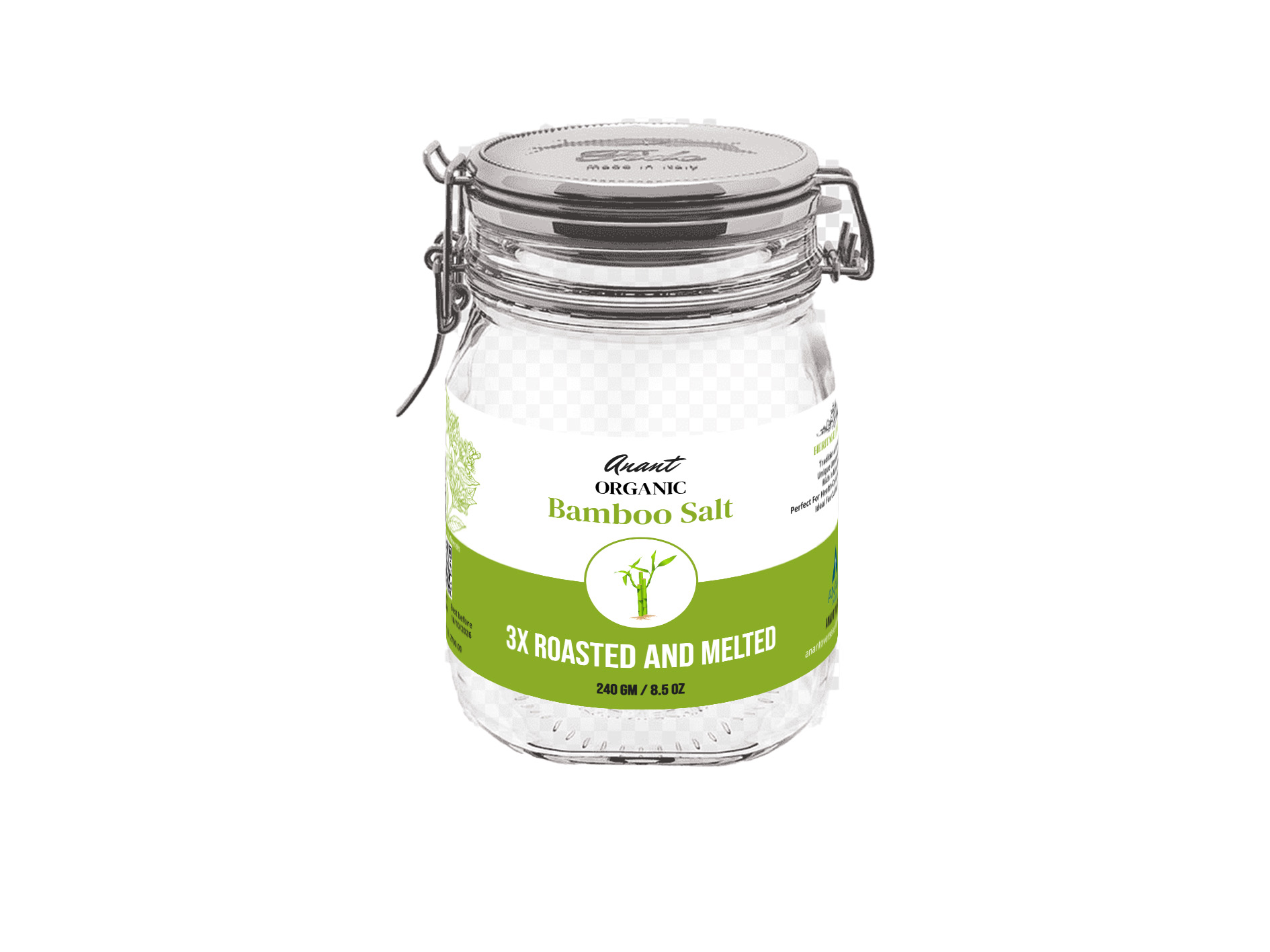 Bamboo Salt 3X Roasted & Melted - Color: Brown
