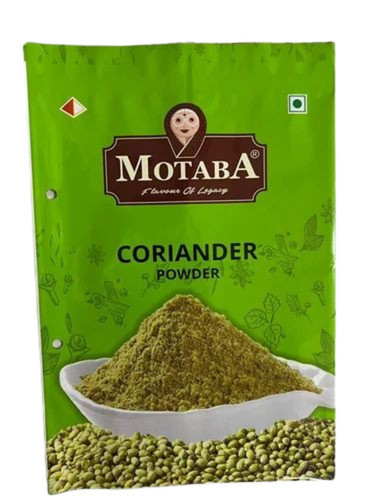 Coriander Powder Packaging Pouch - Plastic Material, Printed Design | Made for Secure Storage and Freshness Preservation