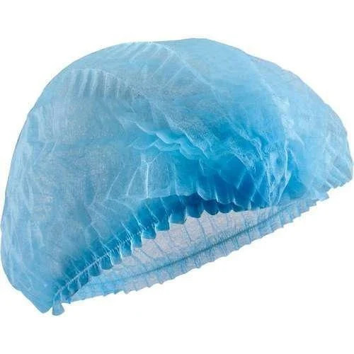 Disposable Bouffant Caps - Blue Disposable Cap | Medical Grade, Personal Use, Plain Design for Enhanced Comfort and Hygiene