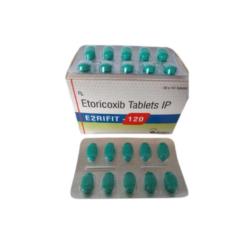 Etoricoxib Tablets IP - Green Tablets for Pain Relief Relieves Osteoarthritis and Rheumatoid Arthritis Reduces Swelling and Stiffness