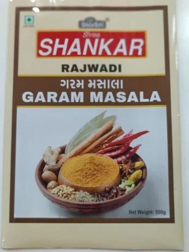 Garam Masala Packaging Pouch - Plastic Material, Printed Design | Ideal for Spices Storage and Preservation