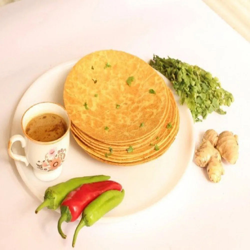 Ginger Chili Khakhra - Round, Vegetarian, Crispy Snack | Salty Flavor, Tasty Crunch, Traditional Indian Style