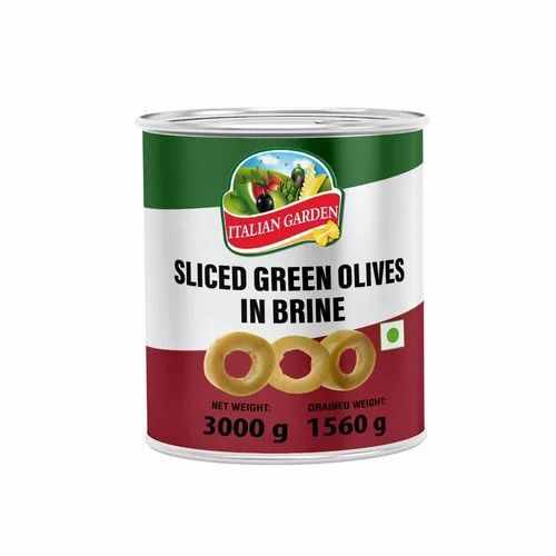 Italian Garden Green Sliced Olives - Organic Green Quality Olives Packaged in Can | Healthy Ingredients with 36-Month Shelf Life