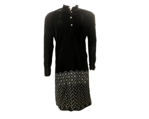 Mens Velvet Kurta