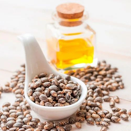 Organic Castor Oil - Liquid Form, Yellow Color | 100% Pure Organic Quality, Good Packaging in Bottle