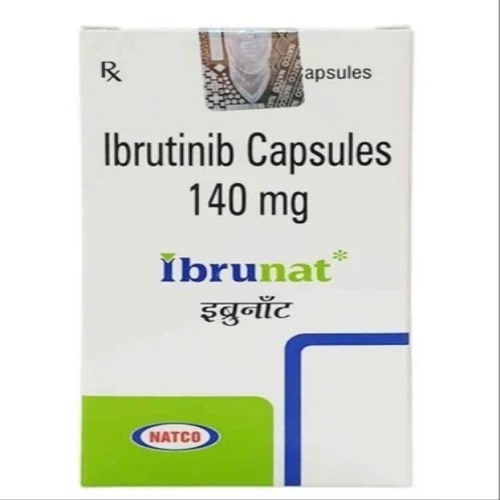 Pharmaceutical Ibrutinib Capsules - Dosage Form: Strength	140 Mg Usage/Application	Clinic Compostion	Ibrunitib Storage Condition	Keep In Cool And Dry Place Prescription/Non Prescription	Prescription Brand	Ibrunat Manufacturer	Natco Shelf Life	2 Years