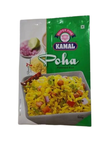 Poha Packaging Pouch - Plastic, Printed Pattern | Ideal for Food Preservation and Freshness Storage