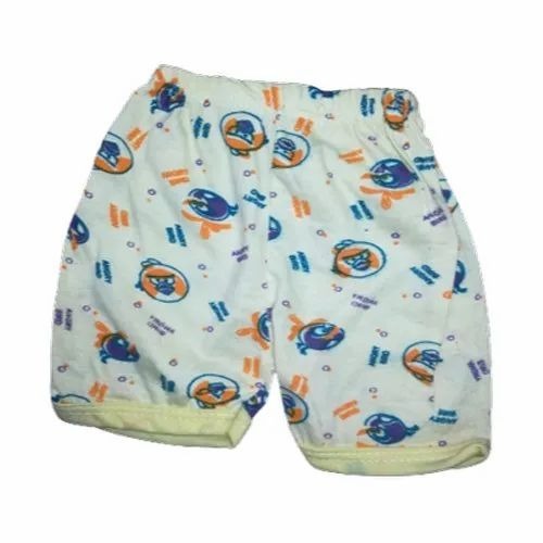 Printed Fancy Baby Shorts - Hosiery Fabric, Multi-Color Patterned Design | Good Quality, Washable, Suitable for Boys