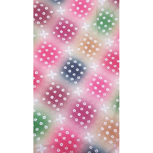 Rayon Chikan Fabric - Multicolor Tear-Resistant Rayon with Elegant Chikan Embroidery Lightweight & Breathable for Ethnic Wear