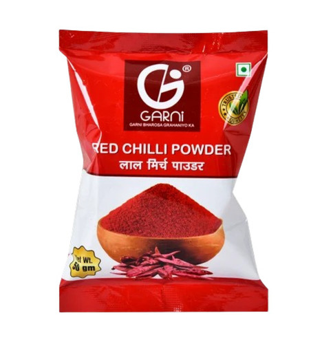 Red Chilli Powder Packaging Pouch - 250 gm Capacity, 8x12 Inches Size, PET Material, Glossy Finish, Multi Layer Lamination, Heat Sealed Closure