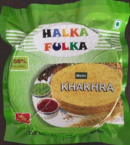 Salty Delicious Methi Khakhra - Round Vegetarian Crispy | Flavorful Taste with a Delicious Methi Infusion