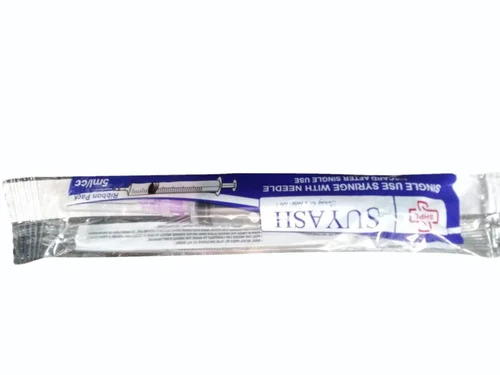 Suyash Syringe 3 ml - Medical Grade Disposable Syringe for Hospital and Clinic Use | Single Use Ideal for Precise Administration