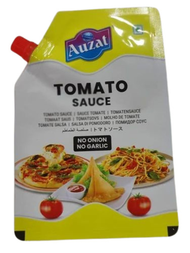 Tomato Sauce Packaging Pouches - Plastic Material Printed Pattern for Secure Storage and Freshness Preservation