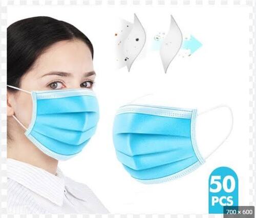 Blue Face Mask - Color: Skyblue