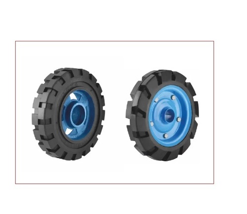 Ci Rubber Bonded Trolley Wheel - Color: Multiple