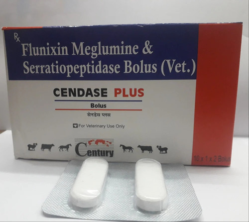 Flunixin Meglumine And Serratiopeptidase Bolus For Veterinary