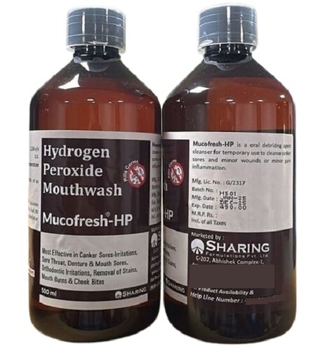 Mucofresh HP Hydrogen Peroxide Mouthwash