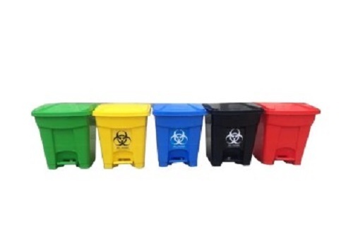 Plastic Outdoor Dustbins - Crack Resistant Plastic, Customize Size Available, Various Colors, Lightweight Design | Ideal for Housekeeping Use