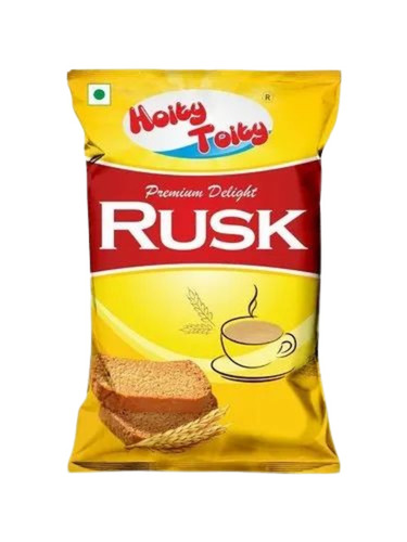 Rusk Packaging Pouch - Plastic, 17cm x 24cm, Multi Color | Digital Printing, Heat Seal Closure, 165g Capacity