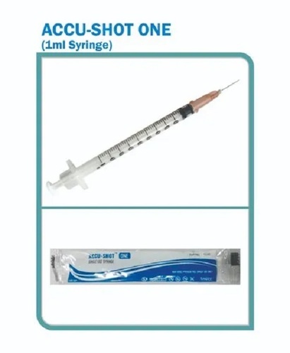 1 Ml Insulin Syringe U40 (Accu-shot U40) - New Disposable Single Use Syringe For Hospital And Clinic Applications | 1 Ml Capacity, Designed For U40 Insulin