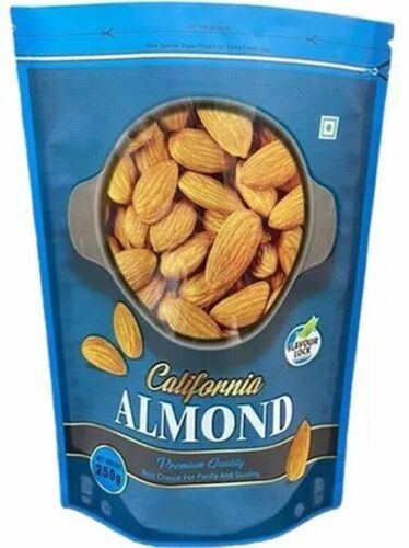 Almond Packaging Pouch - Stand Up Pouch, 60 Micron Thick, Multi-Color Printed Design | Durable PET Material with Rotogravure Printing