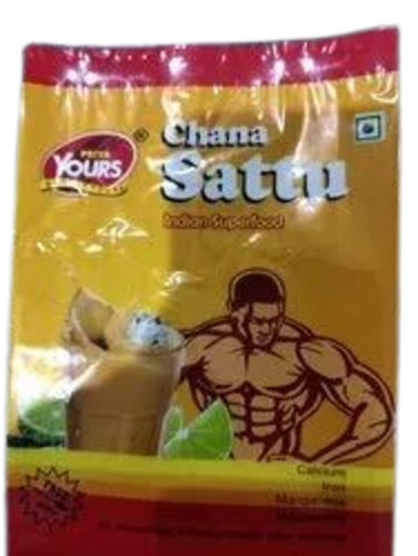 Chana Sattu Packaging Pouch - LDPE Spout Pouch, 1-3 mm Thickness, Rectangular Shape, Printed Design