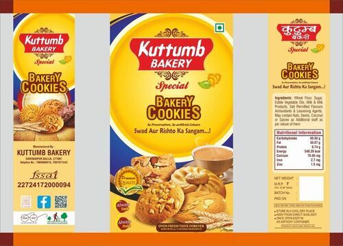 Cookies Packaging Pouch - Plastic Material Printed Pattern for Versatile Cookie Storage and Freshness Protection