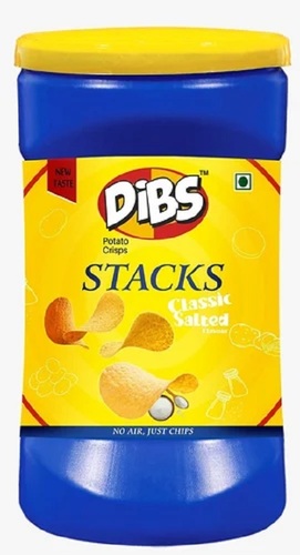 Dibs Classic Salted Pringles Potato Chips - Crispy & Delicious Vegetarian Snack | Irresistibly Salty Flavor, Perfect for Sharing