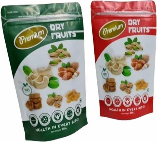Dry Fruits Packaging Pouches - 60 Micron Printed Polyester Stand Up Pouch | Rotogravure Printing Technique