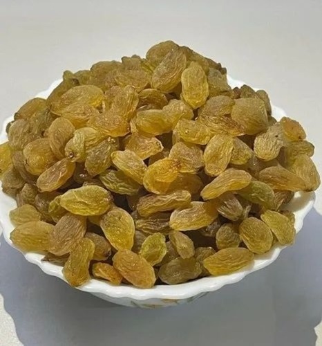 Fresh Golden Raisins - Dried Form, Loose Ingredient, Golden Color, Grade A | Shelf Life: 12 Months, Keep in Cool and Dry Place