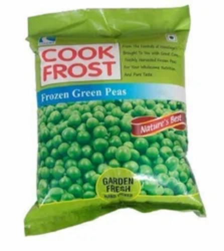 Frozen Green Peas Packaging Pouch - PET Material, 8x12 Inches Size, Printed Pillow Pouch, Matte Finish, Heat Sealed Closure 