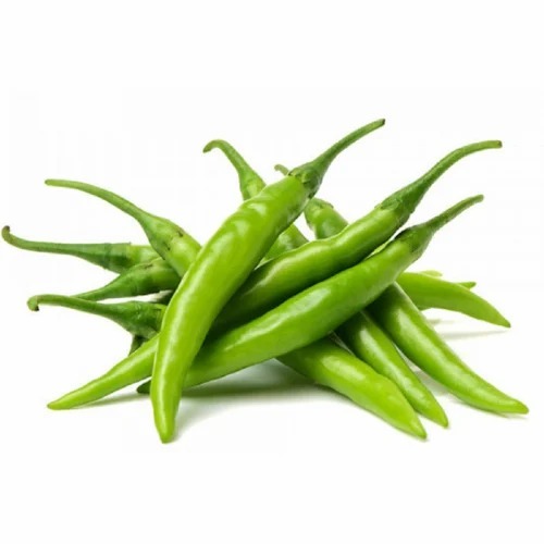 Green Chilli - Organic A Grade Long Green Chilli | Loose Packaging, Chopped Processing Form, Common Shape, Cooked Style