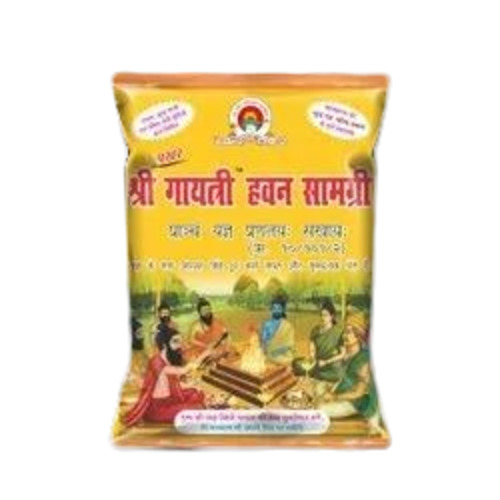 Hawan Samagri Packaging Pouch - Plastic Material Printed Design for Efficient Packaging and Secure Storage Solutions