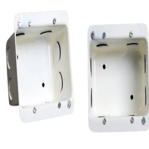 Module Junction Box - Mild Steel, 4x4 Inch, White Powder Coated, IP33 Rated, 4 Way Configuration
