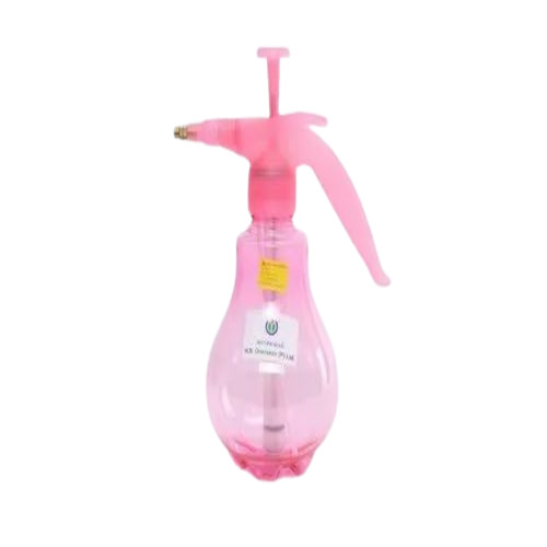 Pressure Sprayer Bottle - Plastic, 1 LTR Capacity, Round Design, Adjustable Nozzle, Freezer Safe | Industrial Usage & Applications