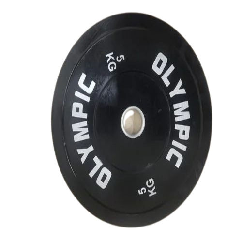Rubber Olympic Weight Plate - Round, Cast Iron | Gain Strength, Muscle Gain, Manual Operation, Designed for Chest Exercises, Commercial Use
