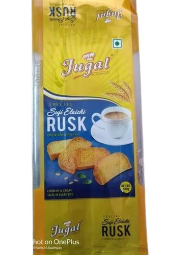 Rusk Packaging Pouch - Polyester Material Multi Color Printed Design | Ideal for Securely Storing and Protecting Rusk Products