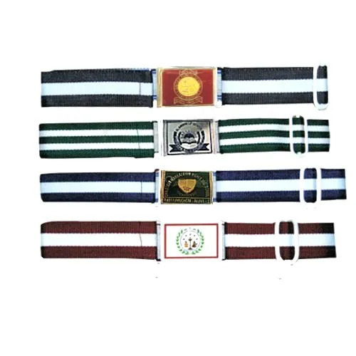 School Belts - Cotton, Adjustable Size | Lightweight Design, Customizable Colors, Sturdy Buckle, Soft Edges, Washable Fabric, Anti-UV, Quick Dry, Non-Toxic