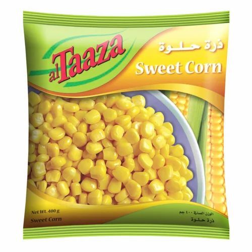 Sweet Corn Packaging Pouch - Plastic, Printed Design | Durable and Eco-Friendly Packaging Solution