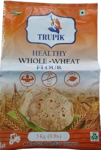 Wheat Flour Packaging Pouch - Plastic Material Multi Color Printed Design | Durable and Versatile Packaging Solution for Wheat Flour