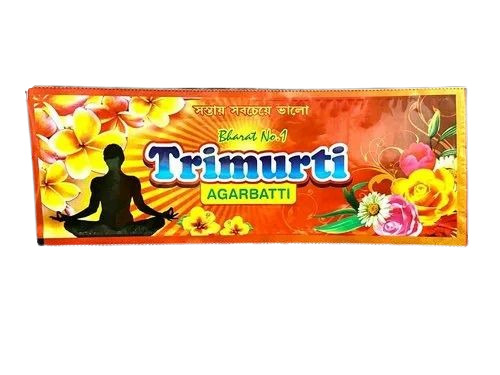 Agarbatti Packaging Pouch - Plastic Material, Multi Layer Lamination with Glossy Finish | Rotogravure Printed Design, Durable and Elegant