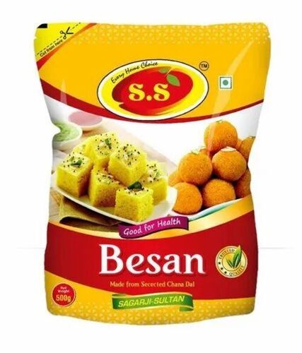 Besan Packaging Pouch - Plastic Stand Up Pouch | Durable and Versatile Food Packaging Solution for Various Culinary Needs