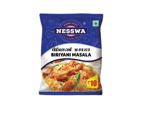 Biryani Masala Packaging Pouch - Plastic Material Printed Design | Perfect for Storing and Preserving Biryani Masala with Style