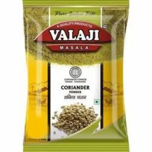 Coriander Powder Packaging Pouch - Plastic Material, 250 Gm Storage Capacity, Printed Pattern, Light Weight, 0.25 mm Thickness, Heat Seal Closure